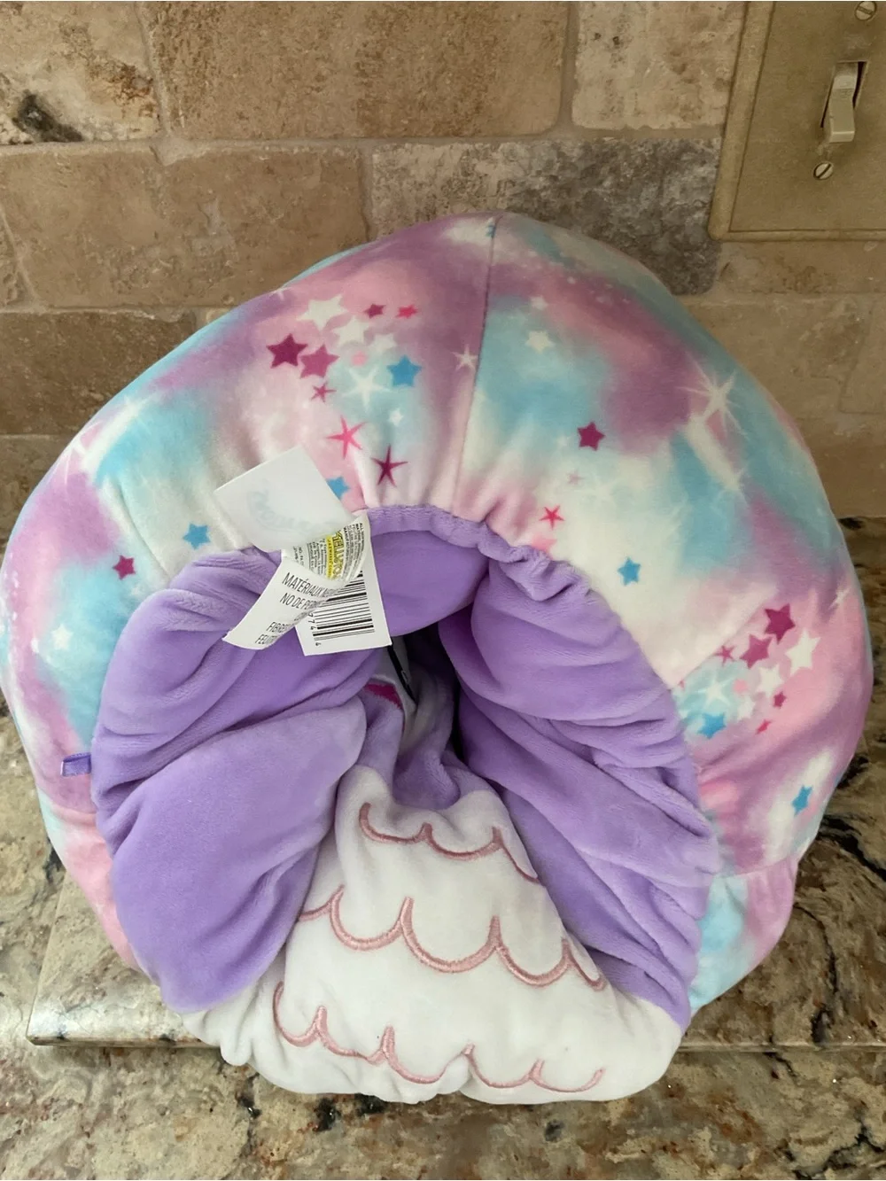 Squishmallows  Plush Pillow Flip-A-Mallow Purple Owl Purple Soft